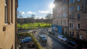 A street view with parked cars, a building with multiple windows, and a clear sky. - Bruntsfield Hotel, WorldHotels Elite (Edinburgh)