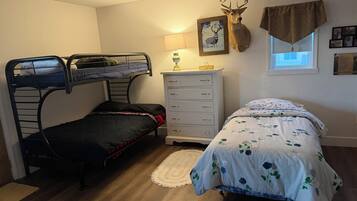 2 bedrooms, bed sheets