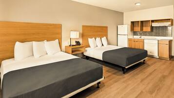 Suite, 2 Queen Beds, Mobility Accessible, Non Smoking | Laptop workspace, free WiFi, bed sheets