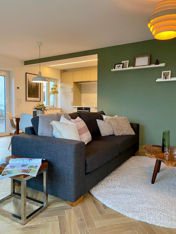 Living area - 75 sqm I box-spring bed I garden I luxury bathroom (Spalt)