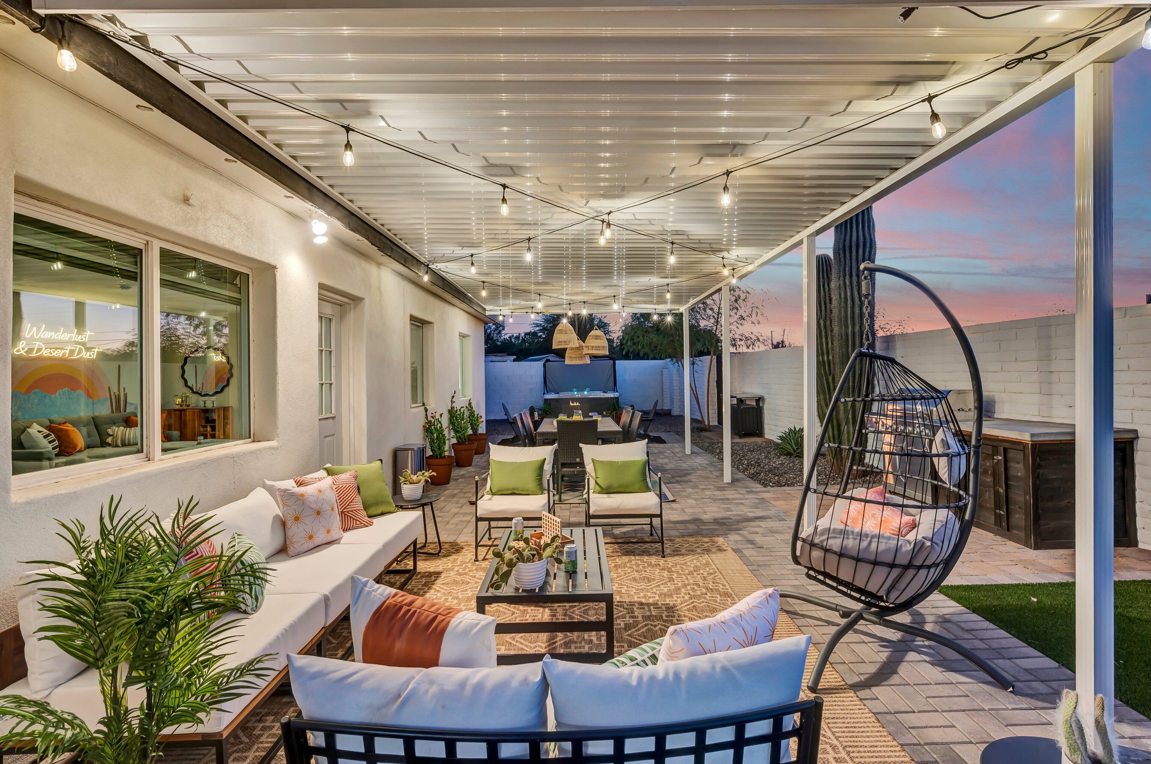 House, Multiple Beds, Pool Access, Garden View (Beatrice Mini-Resort Scottsdale) | Outdoor dining