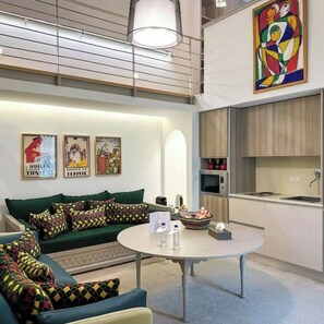 Zimmer, 1 Schlafzimmer, barrierefrei, Raucher | Wohnzimmer