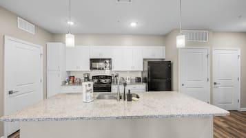 Microwave, oven, stovetop, dishwasher