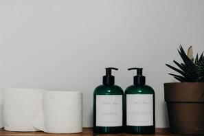 Hair dryer, towels