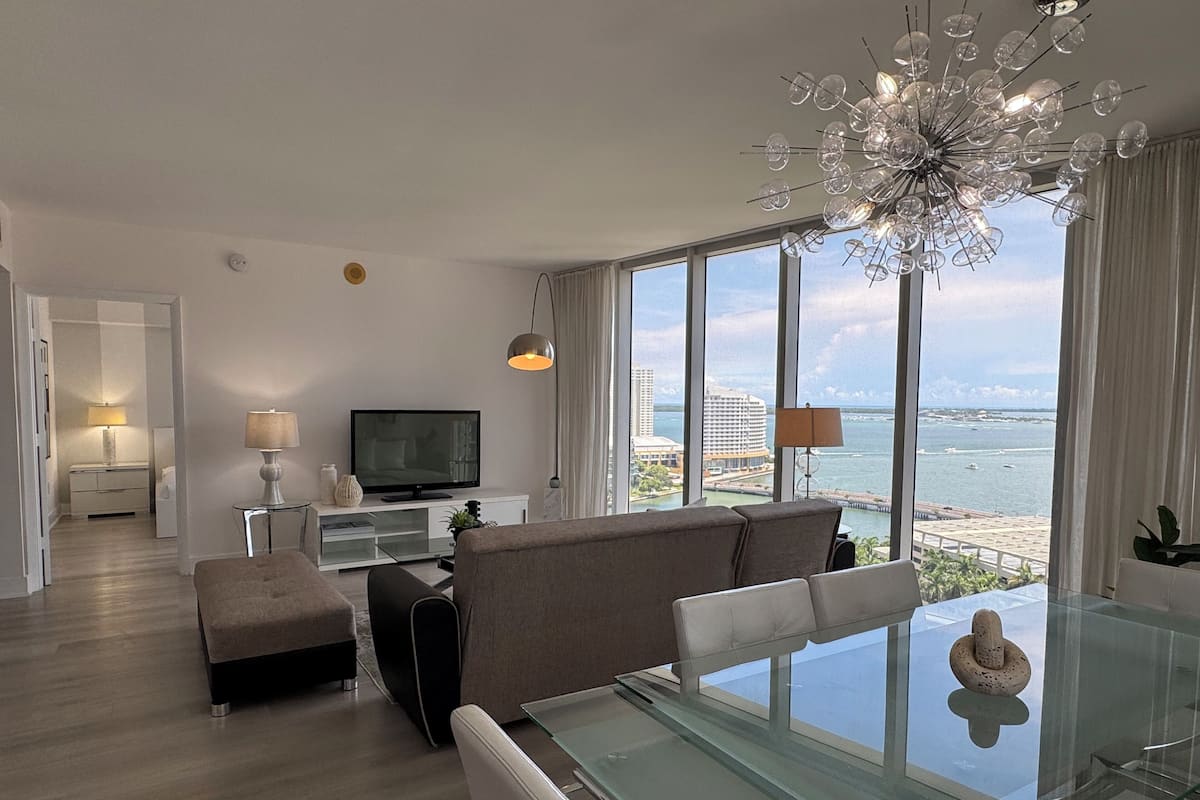 Panoramic-Suite, 2 Schlafzimmer, Meerblick | Wohnbereich