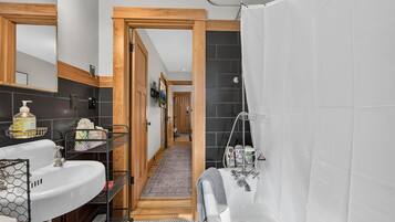 Hair dryer, towels