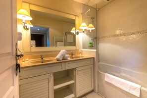 Hair dryer, towels