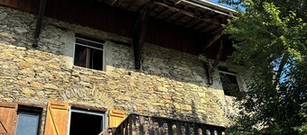 Old house in a small Savoyard village