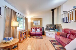 TV, books, video library