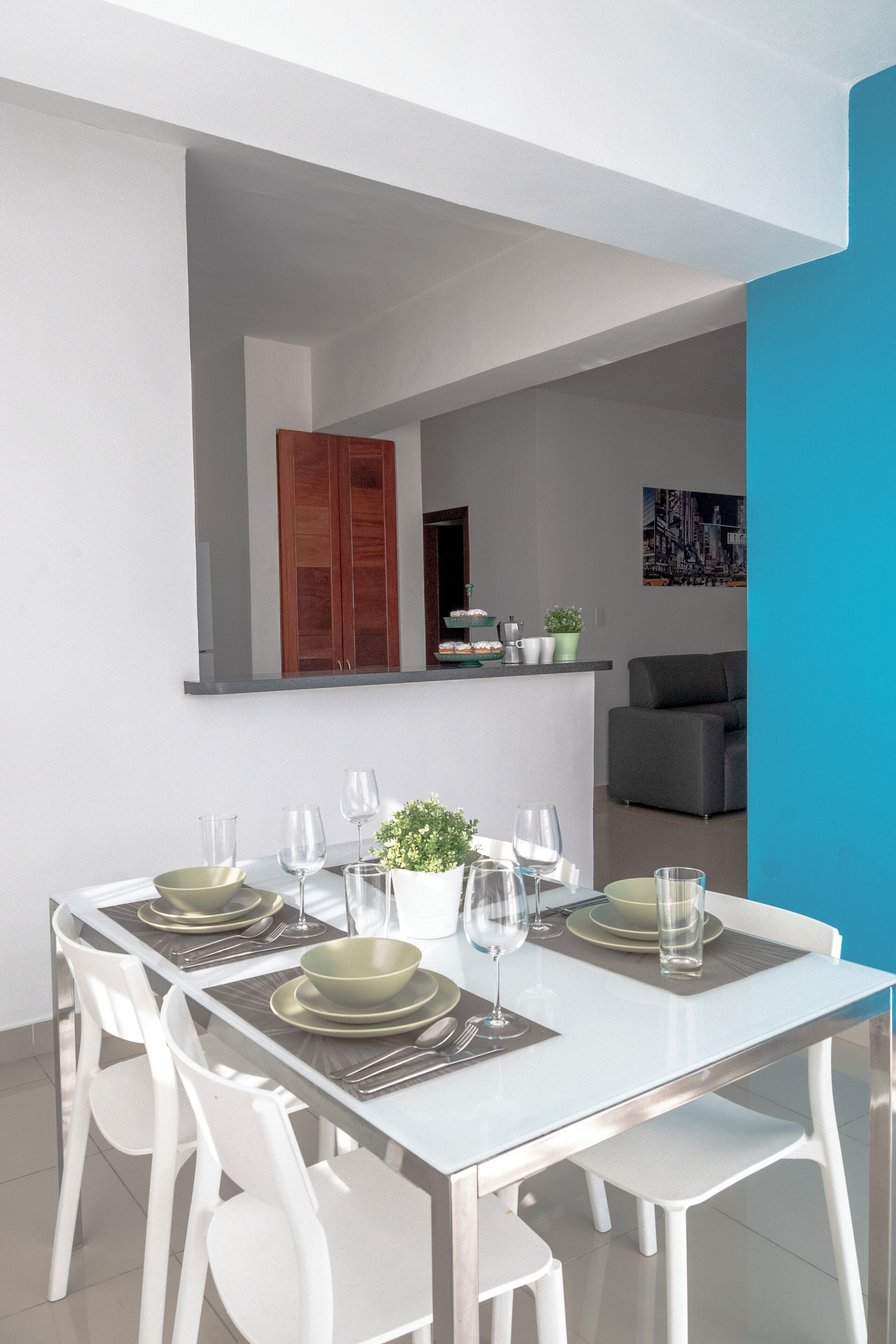 Basic Apartment, Balcony | Living area | Printers