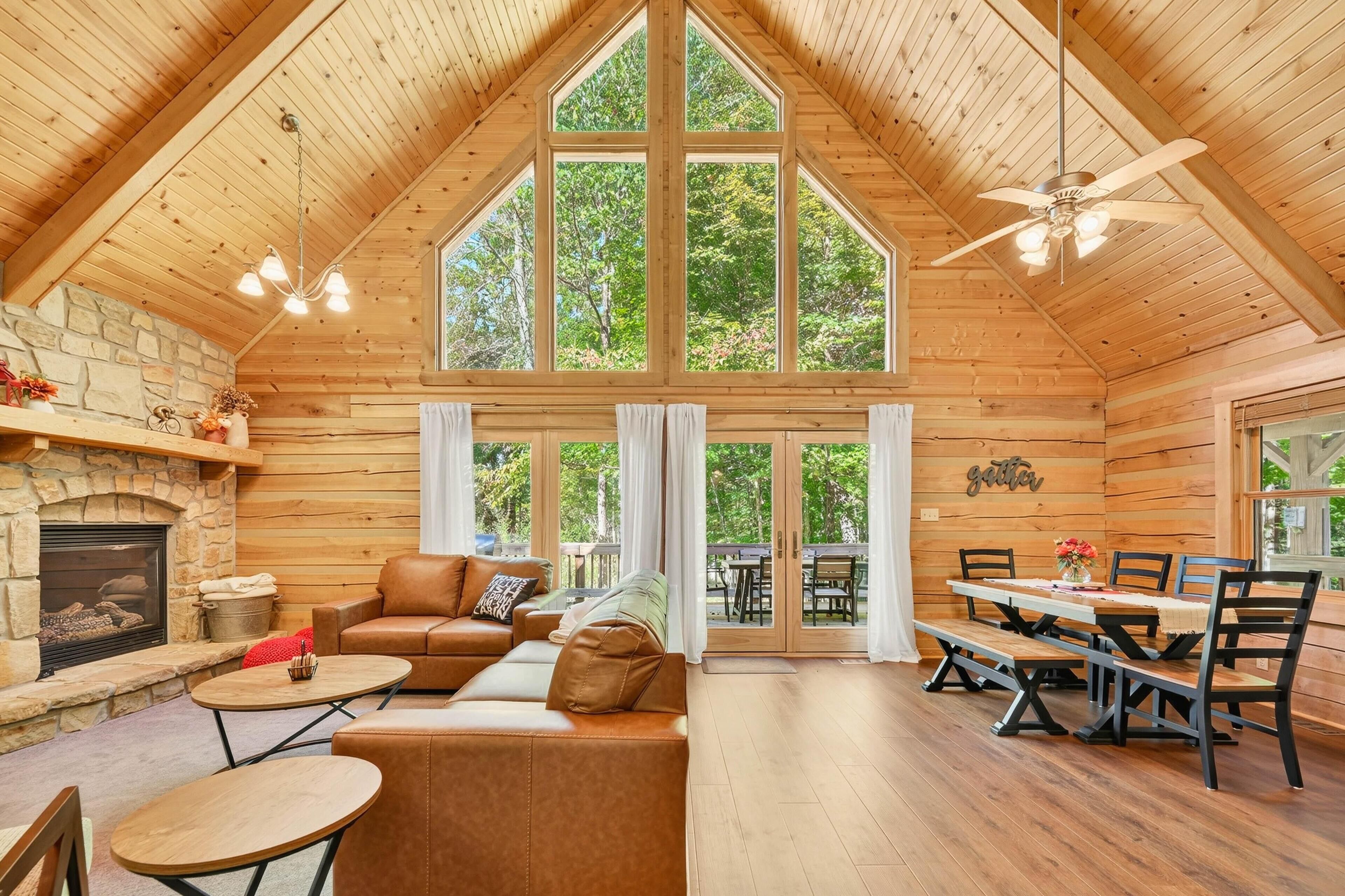 TV, fireplace, DVD player