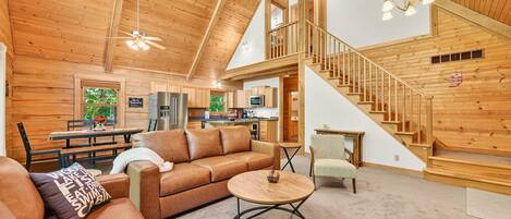 Fernseher, Kamin, DVD-Player