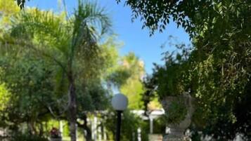 Junior-Zimmer, Terrasse, Blick auf den Innenhof | Speisen im Freien