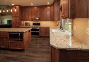 Microwave, oven, stovetop, dishwasher