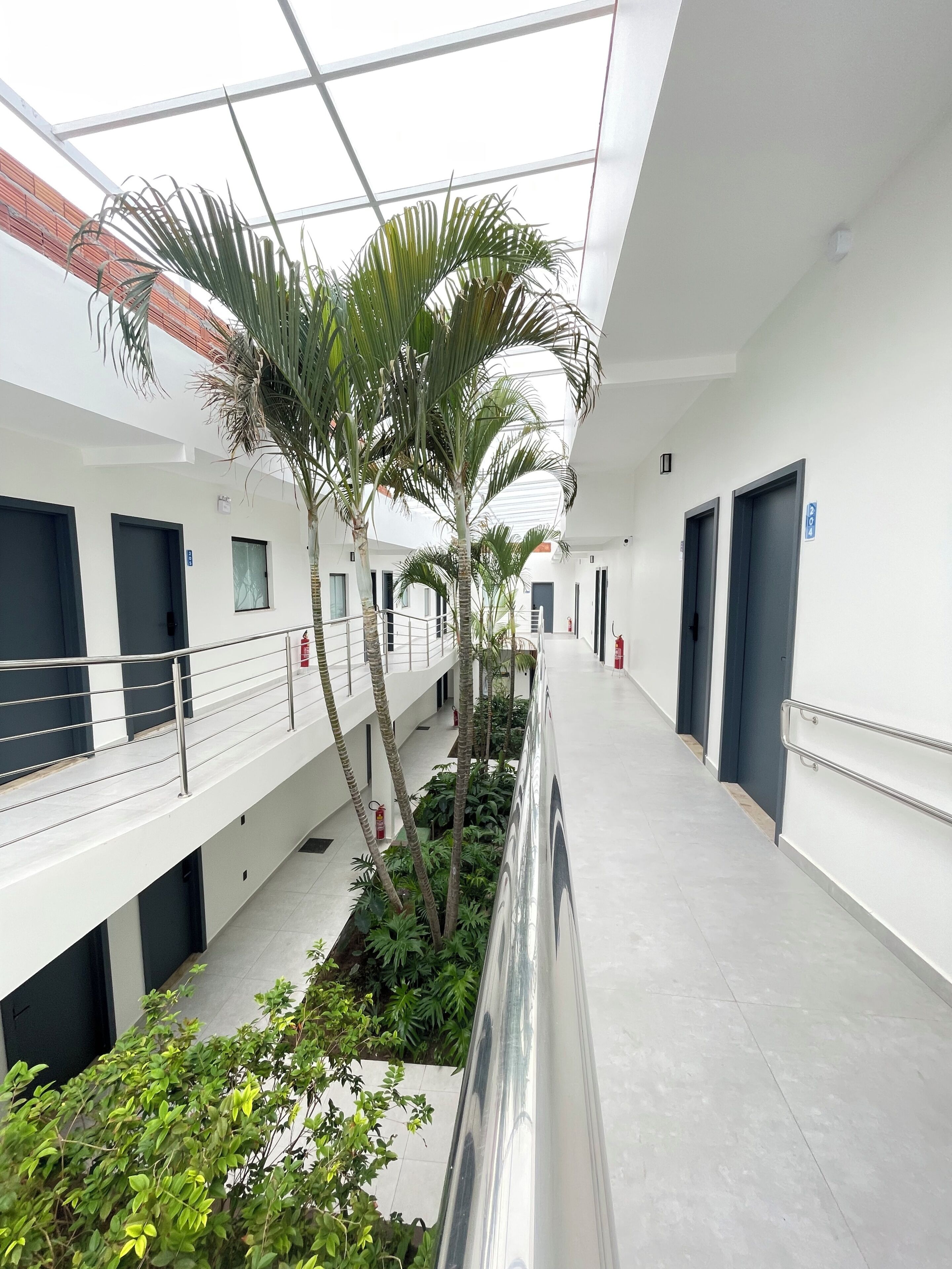 Pasillos con baranda