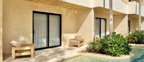 Superior Studio, Pool View | Terrace/patio