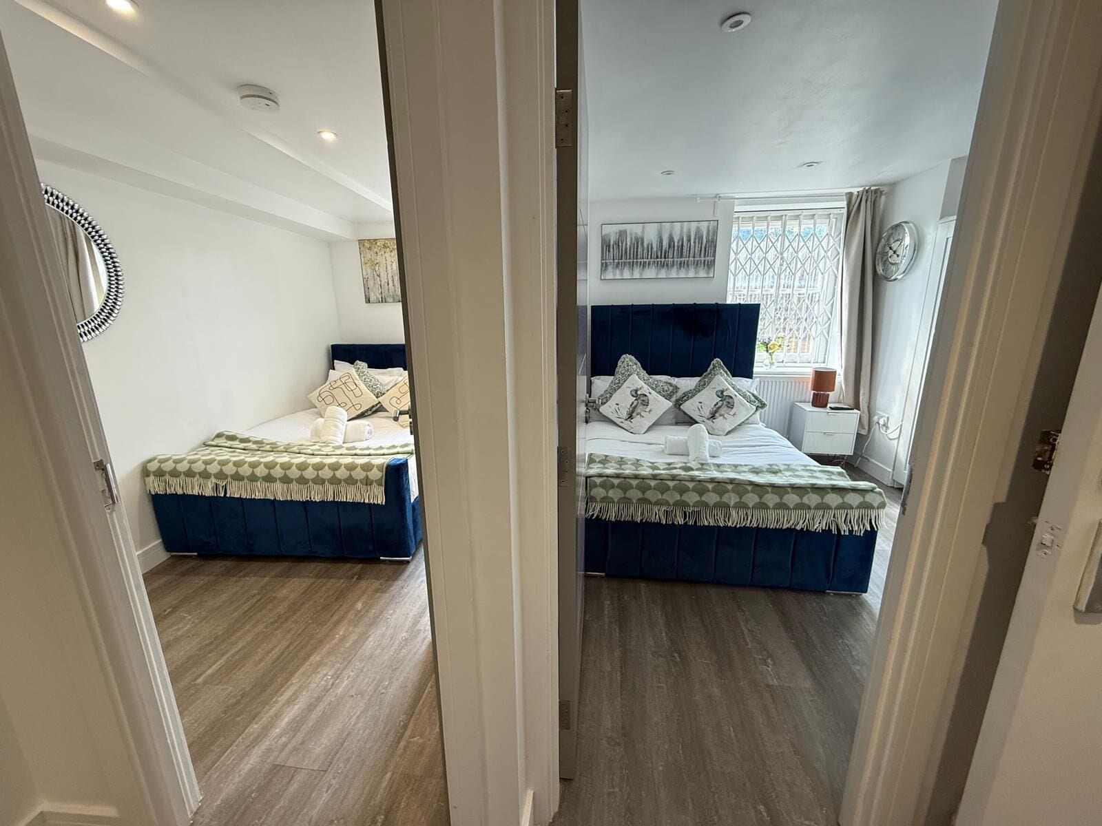 2 habitaciones, tabla de planchar con plancha, wifi y ropa de cama 