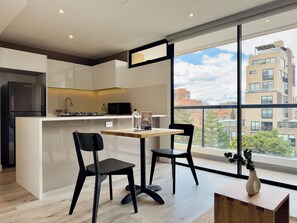 Appartement, uitzicht op stad | Woonruimte