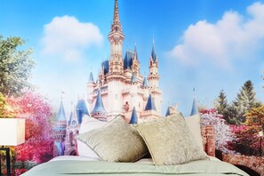 3 bedrooms, desk, iron/ironing board, travel cot