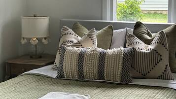 2 habitaciones, tabla de planchar con plancha, wifi y ropa de cama