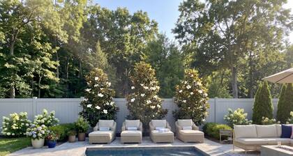 Designer Sag Harbor Home w/ Pool + Fire Pit + Yard