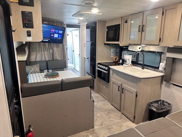 Microwave, oven, stovetop