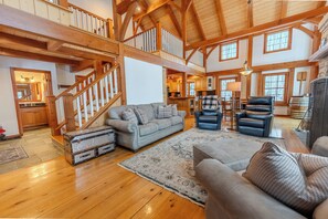 Smart TV, chimenea, tenis de mesa y libros 