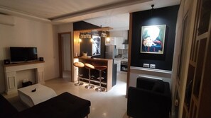 Apartment, 2 Bedrooms, Accessible, Smoking | Living room - Luxurious 2 Bedroom in Gammarth 5 min From the sea (La Marsa)