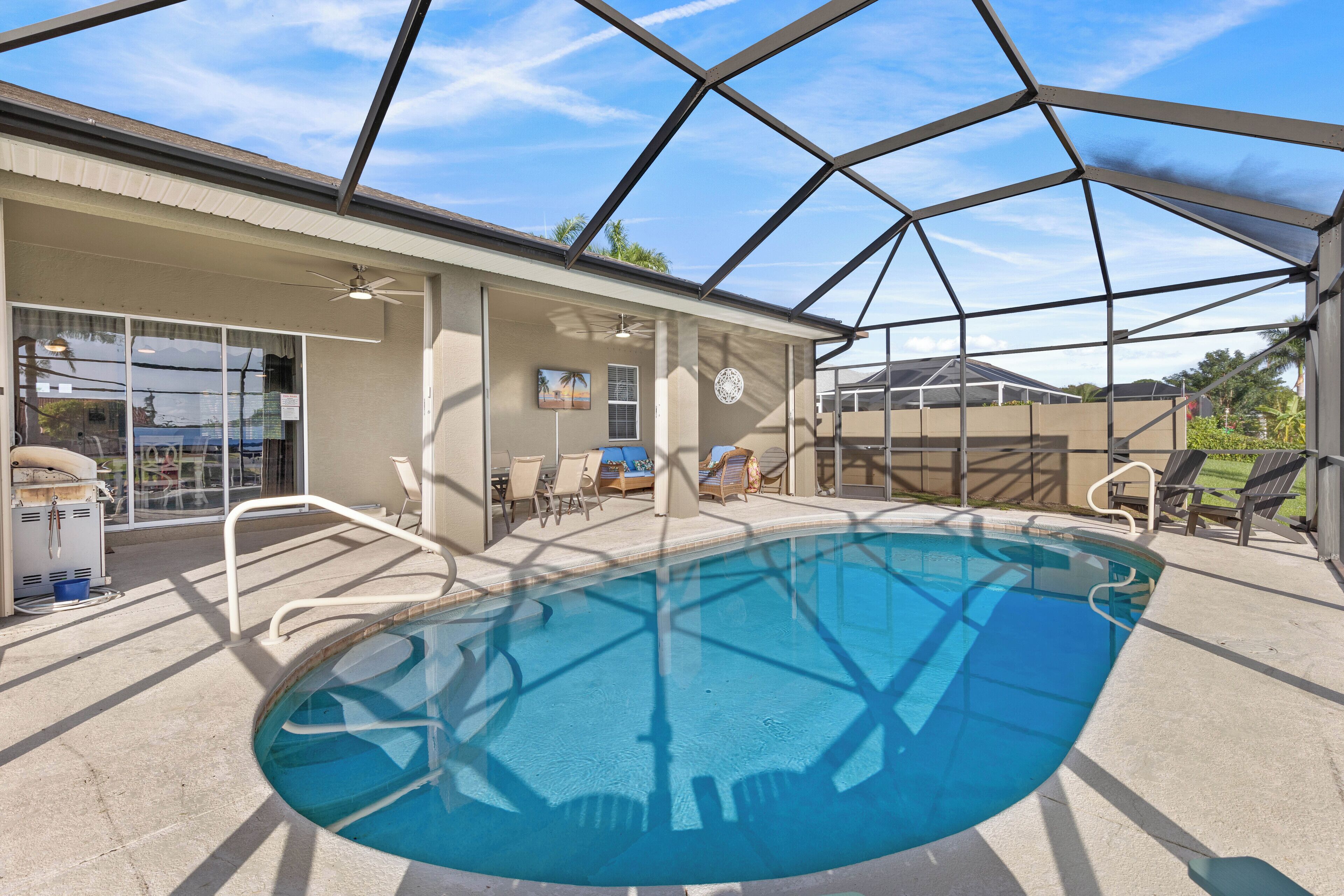 A heated pool