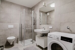 Hair dryer, towels
