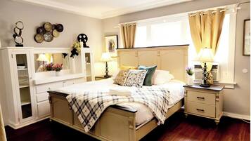 2 bedrooms, bed sheets