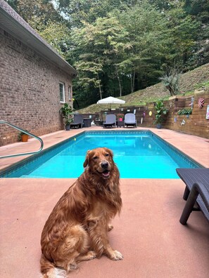 A heated pool