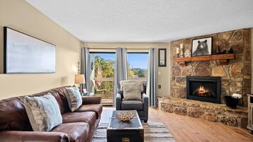 Smart TV, fireplace, video games