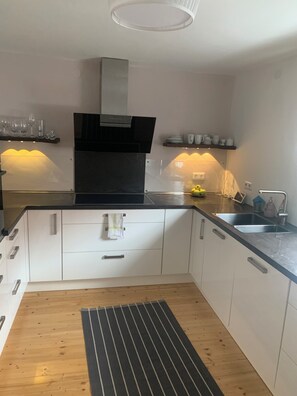 Kühlschrank, Ofen, Herdplatte, Geschirrspüler