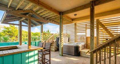 Ocean & Sound Views! Walk to beach! Pool, Hot Tub