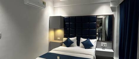 Quarto luxo, vista para a cidade