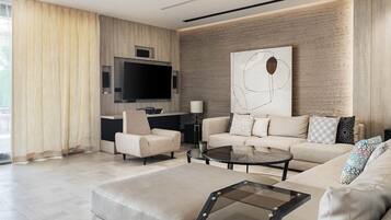 TV, fireplace, stereo, offices