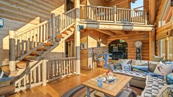 Smart TV, fireplace, video games, books