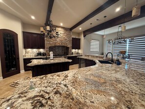 Fridge, microwave - Splash Landing! Dock, Pool & Hot Tub | Riverfront House & Guest (Parker)