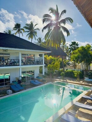 Comfort Double Room, Balcony, Pool View | Balcony view - Frangipwani (Paje)