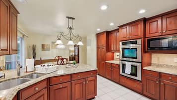 Microwave, oven, stovetop, dishwasher