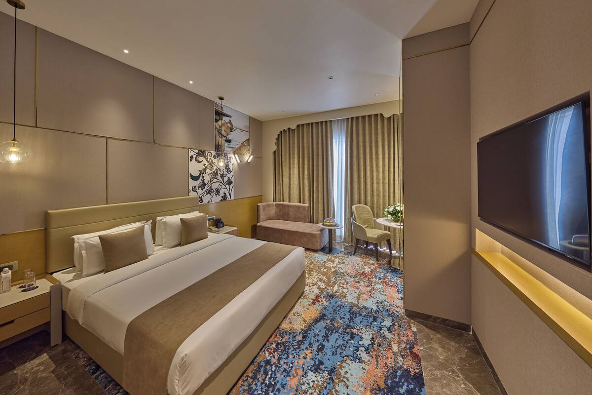 In-room safe, desk, blackout drapes, iron/ironing board