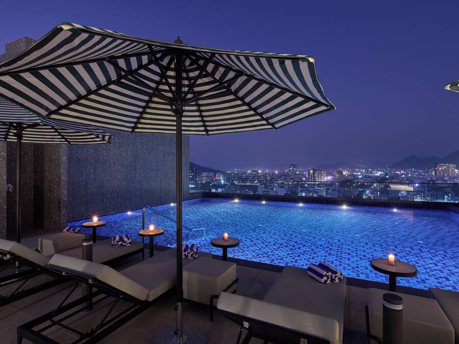 Piscina en la azotea