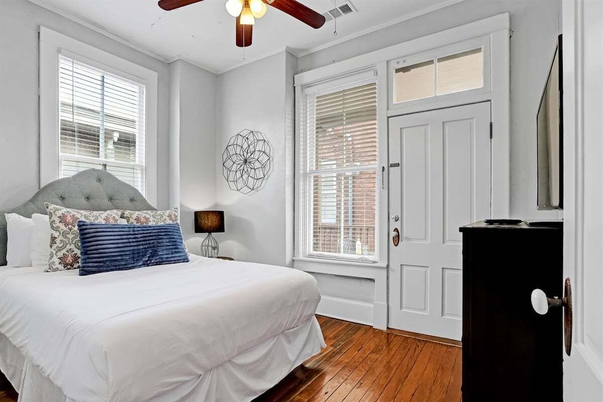 Comfort and convenience blend seamlessly in this charming bedroom retreat.