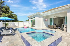 A heated pool