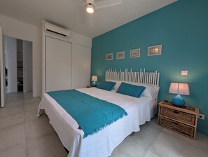 1 bedroom, in-room safe, iron/ironing board, free WiFi - Orient blue garden, direct access 50m from the beach! (Baie orientale)