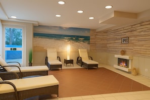 Un sauna, baño turco