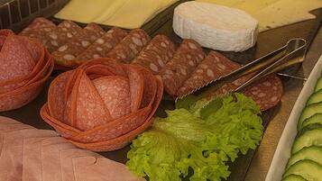 Daily buffet breakfast (EUR 15.00 per person)