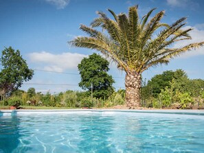 Pool - Charming Norman house with heated pool (Sottevast)