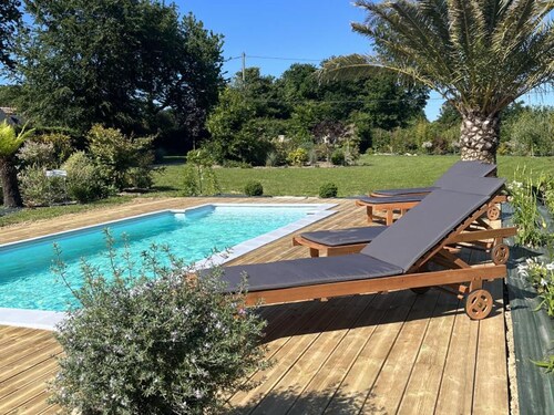 Charmante maison normande avec piscine chauffée